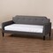 Baxton Studio Packer Modern Grey Upholstered Twin Size Sofa Daybed 150-9008 - alternate 6